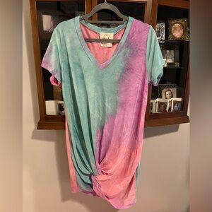 NWOT women’s tie-dye dress Size Large Fantastic Fawn